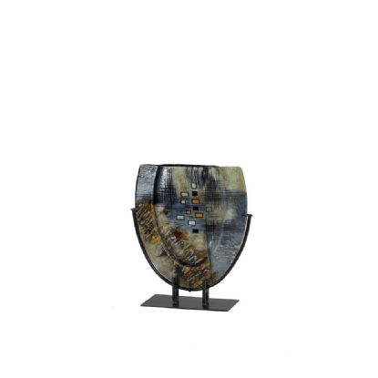 IL70351  Kiana Glass Art Vase With Stand